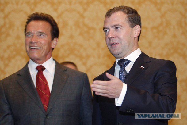 Медведев и Шварценеггер