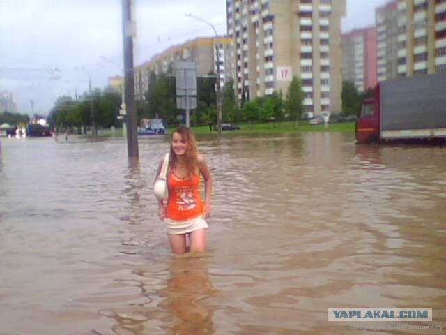 А в Минске дождик прошел