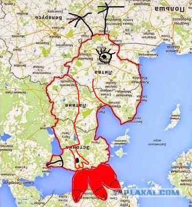 Необычный взгляд на карту прибалтики