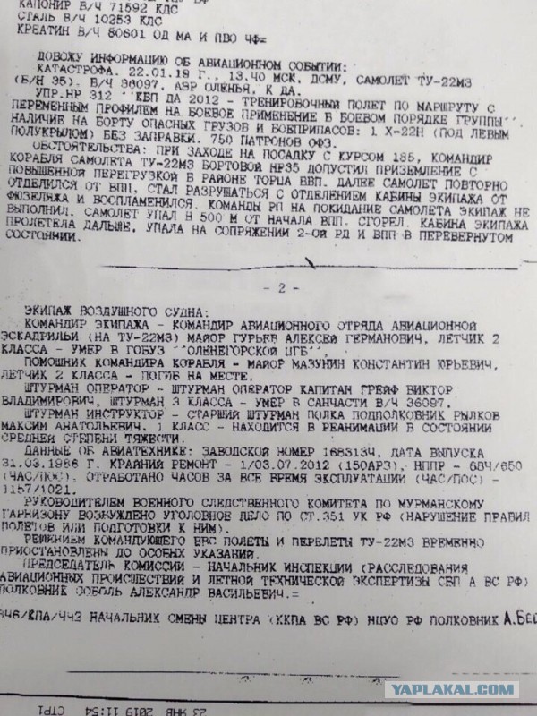 В сети появилось видео катастрофы самолета Ту-22М3 RF-94159 35 красный ВКС РФ в Оленьей (Мурманская область)