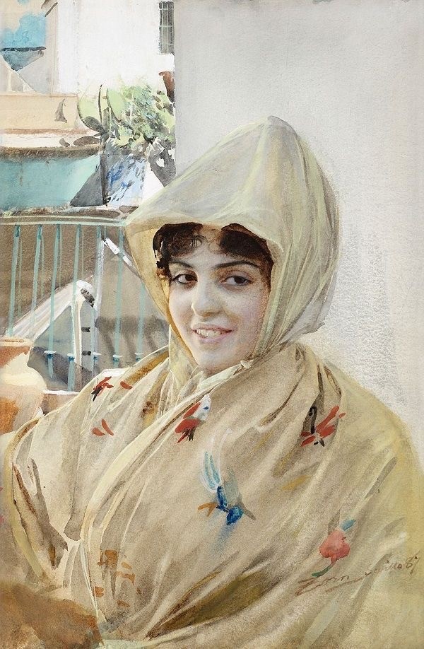 «На природе» Худ. Андерс Цорн. 1888 г.