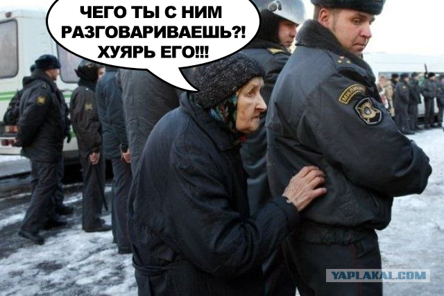 Фотожаба: Бабка и менты