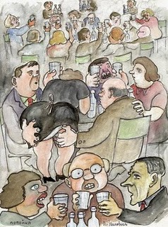 Советская антиалкогольная карикатура