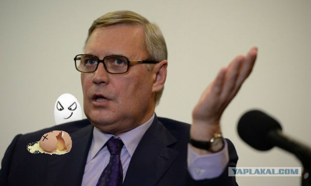 Михаила Касьянова во Владимире закидали яйцами