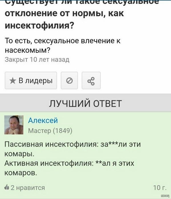 Убойные приколы с сайта "Ответы Mail.ru"