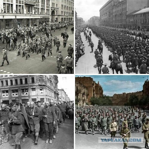 Марш пленных в Донецке 24.08.2014