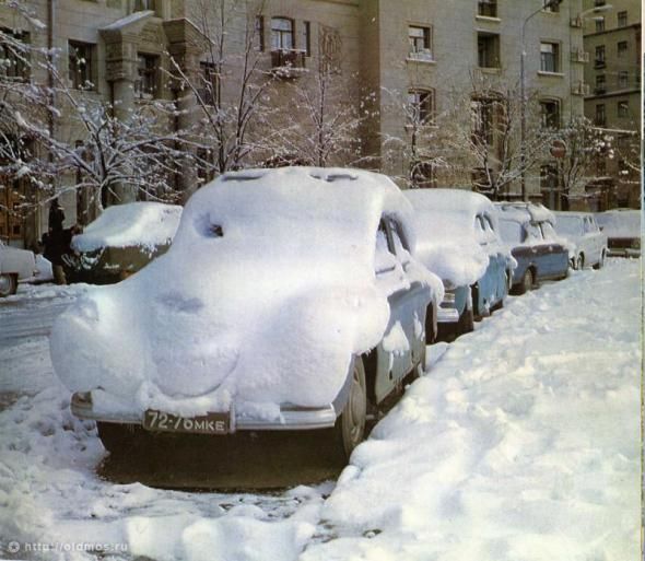 Москва зимой: давно минувшие годы