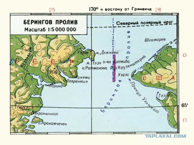 Беренговое море карта