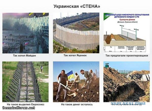 Украина начала строительство «стены»