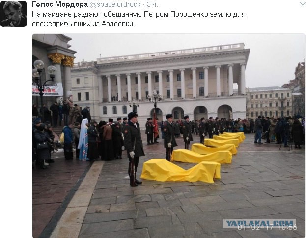 Гробы и стон на Майдане: в центре Киева прощаются с убитыми под Авдеевкой карателями