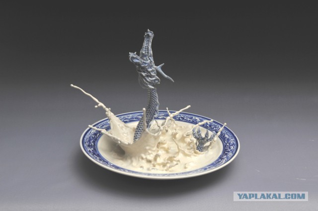Сказочный дракон в тарелке от Johnson Tsang