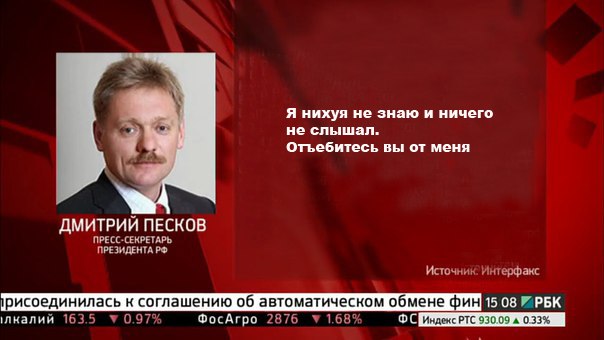 Песков прокомментировал «псевдодоклады» об имуществе чиновников