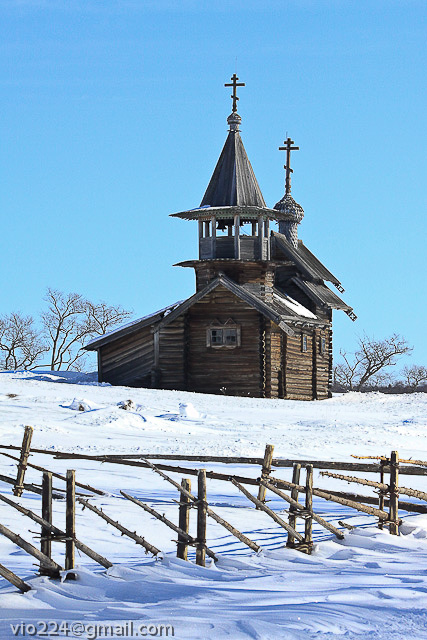 Зимой в Кижи