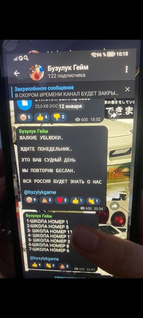 Ребенок прислал из школы ссылку на ТГ канал, в котором готовится теракт