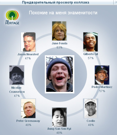 На кого из звёзд ты похож
