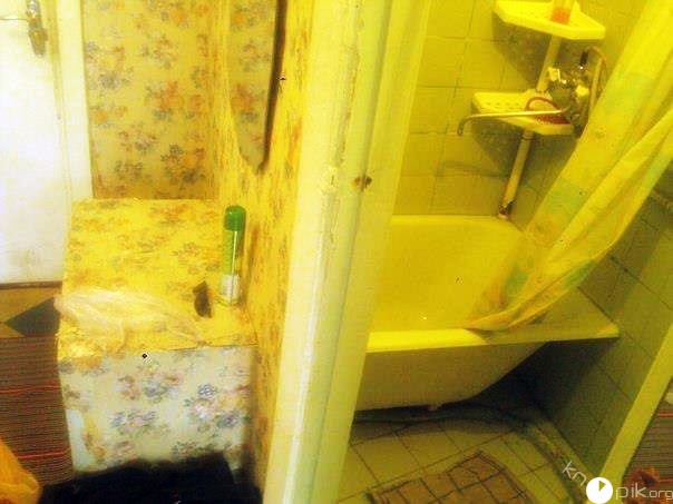 Мужчина от безысходности сделал себе душ в туалете