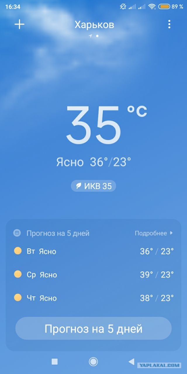 Как у вас там с погодой?