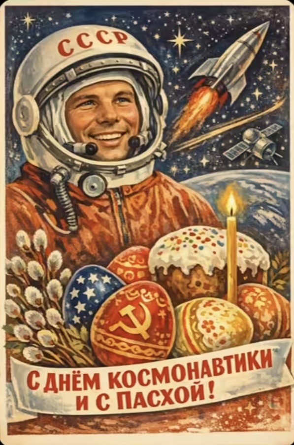 Когда Пасха и День космонавтики выпали на один день