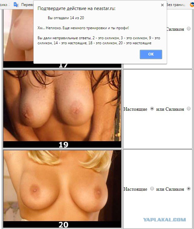 Тест на знание сисек