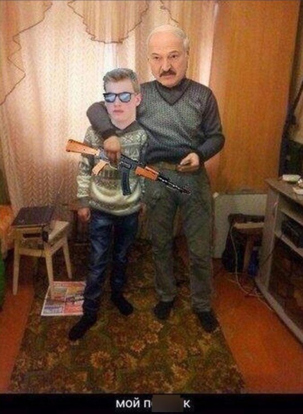 Картофельный Рэмбо и белорусский Гном Гномыч. Реакция соцсетей на Лукашенко и Колю с автоматами