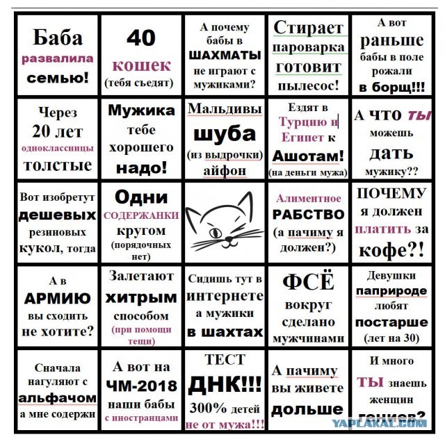 бинго таблица бинго таблица