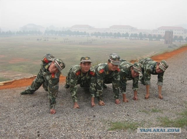 22 способа отжимания в китайской армии