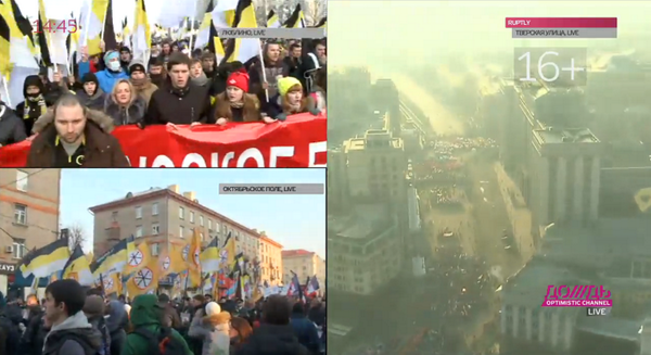 Русский марш - прямой эфир из Москвы