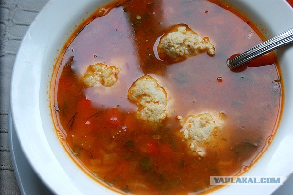 Острые томатные супы, Mitsv + FrauMarta = помидор