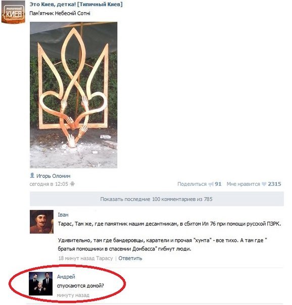 Комменты из соцсетей