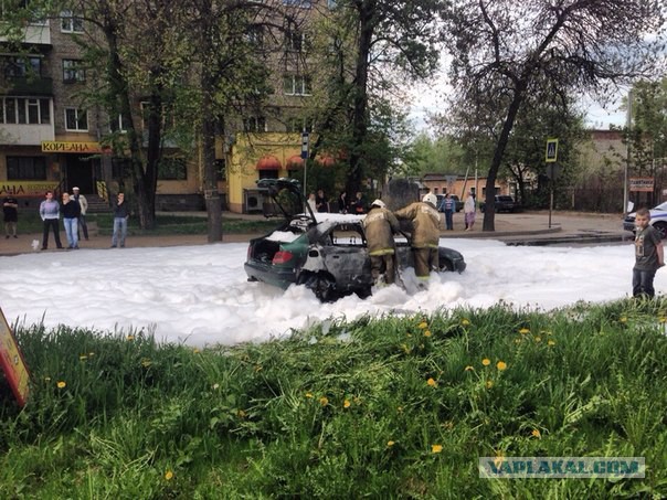 Возгорание баллона с газом