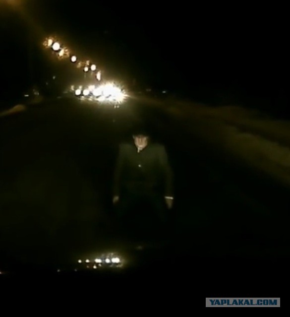 Russian night pedestrians