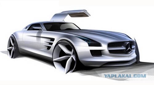 Mercedes-benz Sls Amg 2010(20 фотообоев)