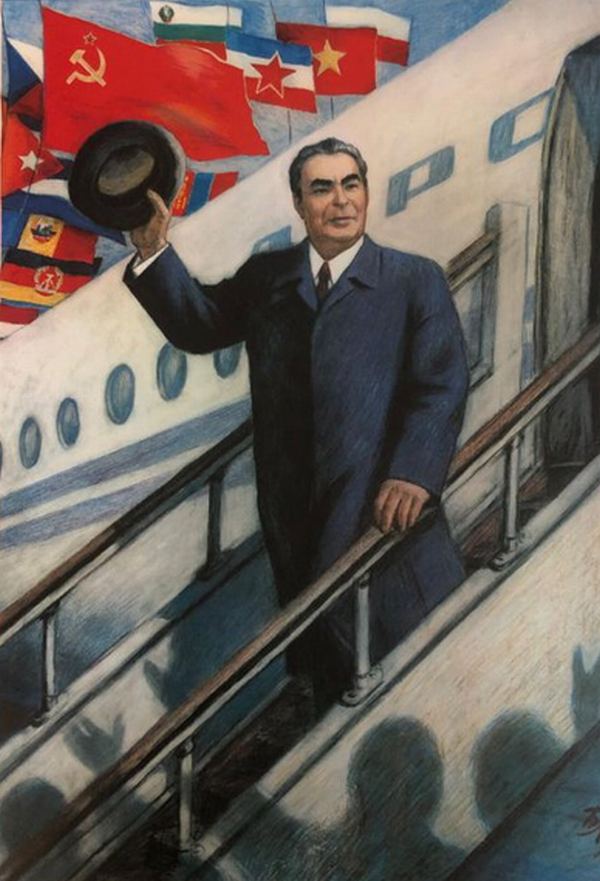 Биография Л.И. Брежнева в рисунках Бориса Лебедева