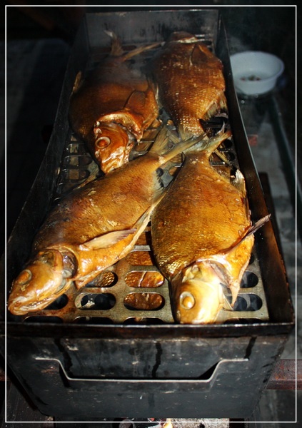 Дача, грибы, мясо, овощи.
