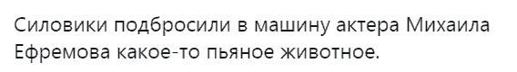 Выступление актера синего театра
