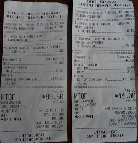 А сколько вы тратите на еду?