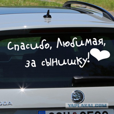 Спасибо На Заднее Стекло Автомобиля Купить