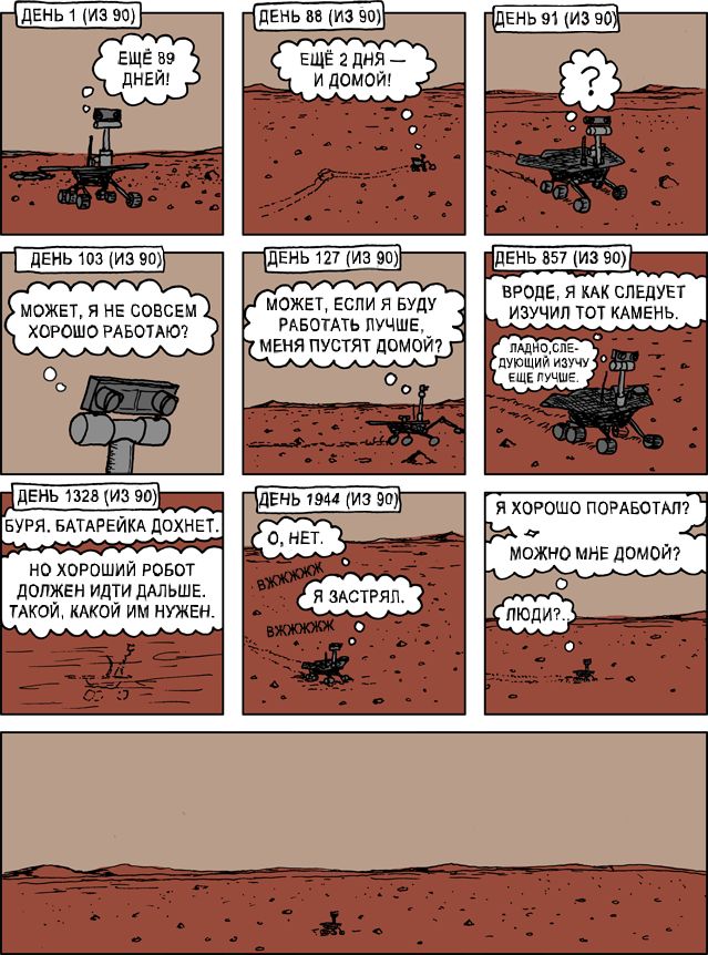 Марсоход Opportunity передал первые фотографии после "зимовки"