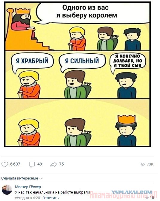 Комментарии к постам в разных группах