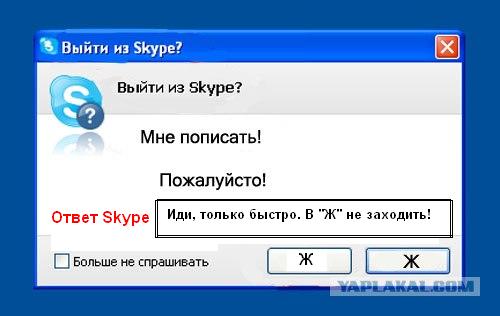 Фотожаба: Назойливый Skype