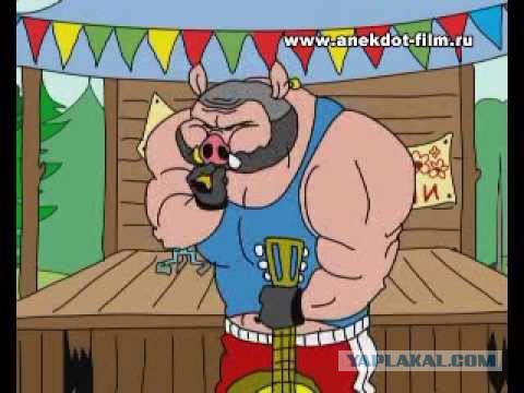 Настоящий кабан против питбулей