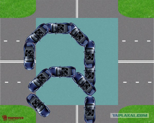 Они просили его пропустить, а он их протаранил