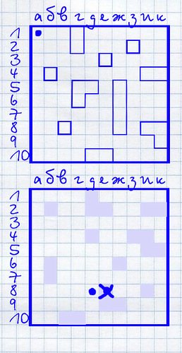 Игры из тетради в клетку