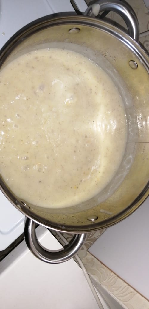 Грибной суп с гренками