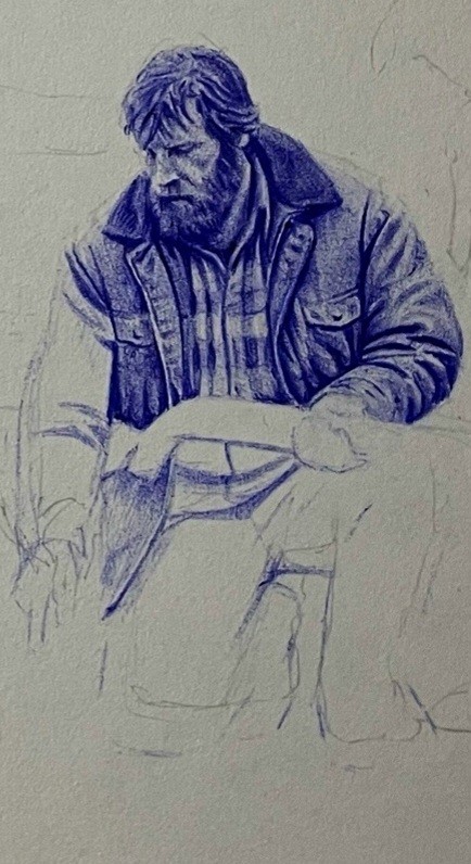 Рисунок шариковой ручкой