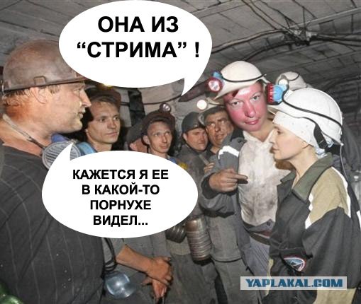 Фотожаба: Тимошенко в шахте