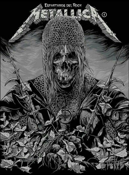 Концертные постеры от Metallica...