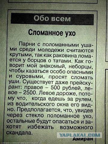 Пацаны в Карачаево-Черкессии ломают уши, чтобы быть похожими на Хабиба