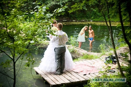 Романтический фон на свадебном фото