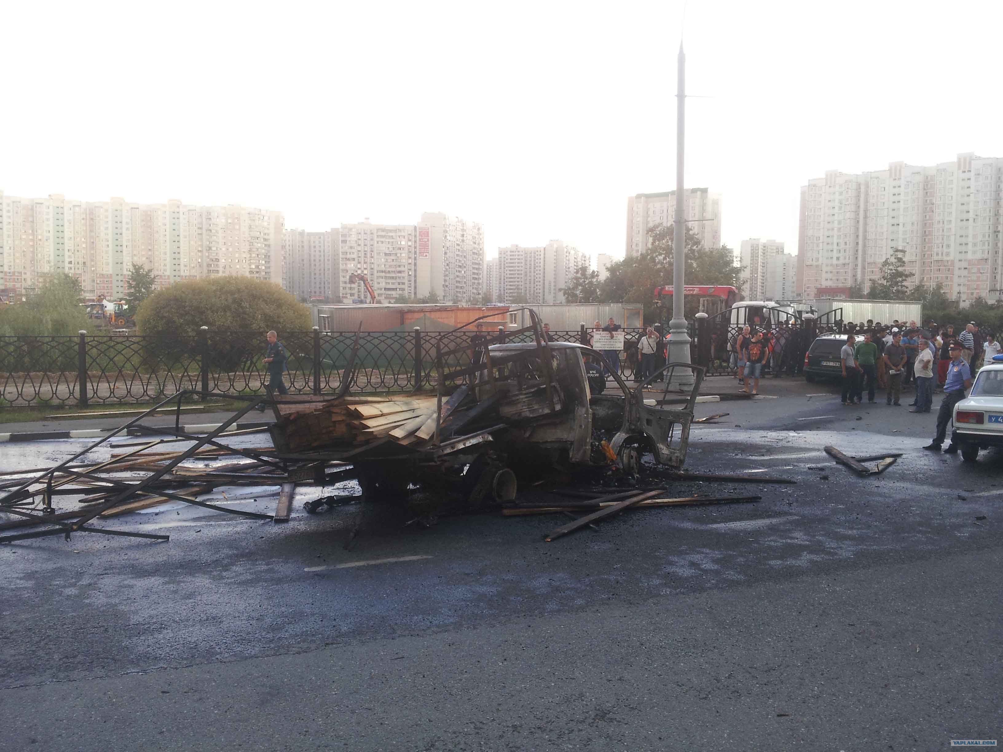 Взрыв машины на м4